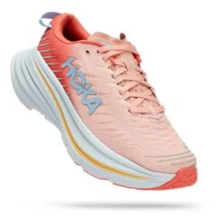 Chaussures HOKA Bondi X Orange Blanc Gris Femme