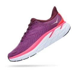 Chaussures HOKA Clifton 8 Lilas Blanc Rose Femme -Hoka Boutique hk 0001119394 gwb 004