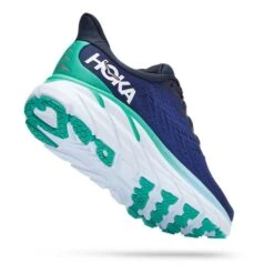 Chaussures HOKA Clifton 8 Bleu Marine Blanc Femme -Hoka Boutique hk 0001119394 osb 003