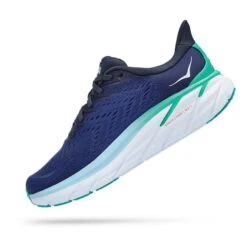 Chaussures HOKA Clifton 8 Bleu Marine Blanc Femme -Hoka Boutique hk 0001119394 osb 004