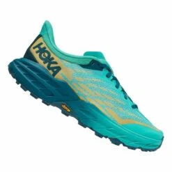 Chaussures HOKA Speedgoat 5 Bleu Clair Vert Femme