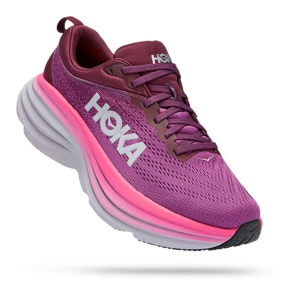 Chaussures HOKA Bondi 8 Rose Lilas Gris Femme 4 Chaussures HOKA Bondi 8 Rose Lilas Gris Femme – Image 2