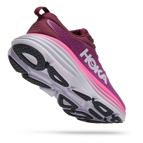 Chaussures HOKA Bondi 8 Rose Lilas Gris Femme 5 Chaussures HOKA Bondi 8 Rose Lilas Gris Femme – Image 3