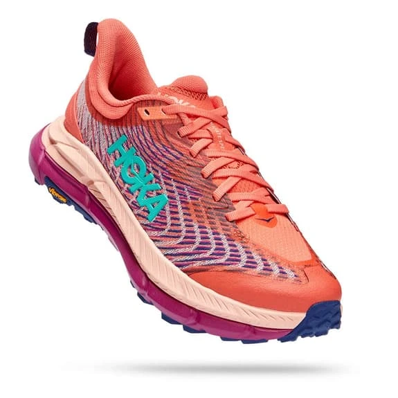 Chaussures HOKA Mafate Speed 4 Orange Rose Lilas Femme 3 Chaussures HOKA Mafate Speed 4 Orange Rose Lilas Femme
