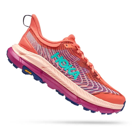 Chaussures HOKA Mafate Speed 4 Orange Rose Lilas Femme 4 Chaussures HOKA Mafate Speed 4 Orange Rose Lilas Femme – Image 2