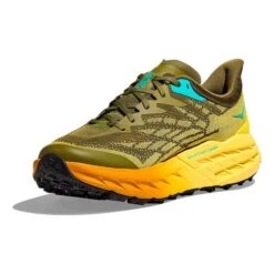 Chaussures HOKA Speedgoat 5 Vert Kaki Orange Jaune -Hoka Boutique hk 1123157 apf 003