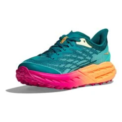 Chaussures HOKA Speedgoat 5 Vert Turquoise Orange -Hoka Boutique hk 1123157 dlc 004