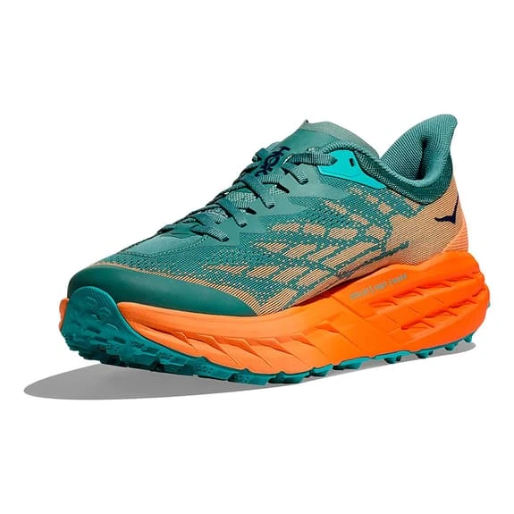 Chaussures HOKA Speedgoat 5 Vert Orange Fluo 6 Chaussures HOKA Speedgoat 5 Vert Orange Fluo – Image 4