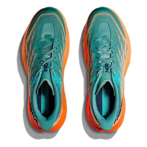 Chaussures HOKA Speedgoat 5 Vert Orange Fluo 8 Chaussures HOKA Speedgoat 5 Vert Orange Fluo – Image 6