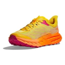 Chaussures HOKA Speedgoat 5 Jaune Orange Femme -Hoka Boutique hk 1123158 pfm 003