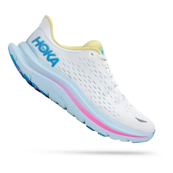 Chaussures HOKA Kawana Blanc Bleu Rose Femme 3 Chaussures HOKA Kawana Blanc Bleu Rose Femme