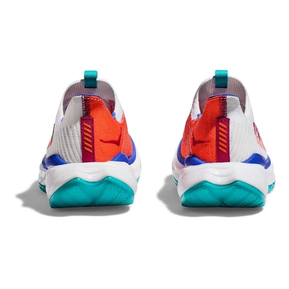 Chaussures HOKA Carbon X 3 Blanc Orange Bleu Femme 7 Chaussures HOKA Carbon X 3 Blanc Orange Bleu Femme – Image 5