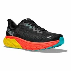 Chaussures HOKA Arahi 6 Noir Jaune Rouge -Hoka Boutique hk 1123194 bfl 004