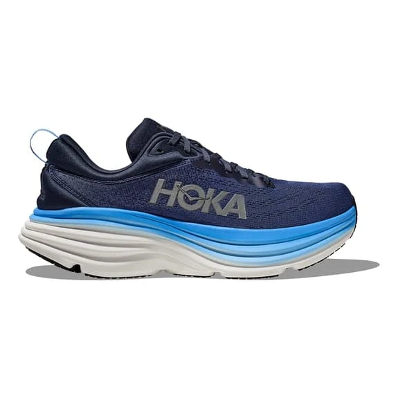 Chaussures HOKA Bondi 8 Bleu Foncé Bleu Clair Blanc 4 Chaussures HOKA Bondi 8 Bleu Foncé Bleu Clair Blanc – Image 2