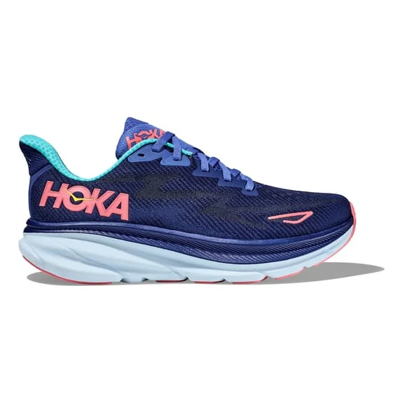 Chaussures HOKA Clifton 9 Bleu Foncé Lilas Rose Clair Femme 3 Chaussures HOKA Clifton 9 Bleu Foncé Lilas Rose Clair Femme
