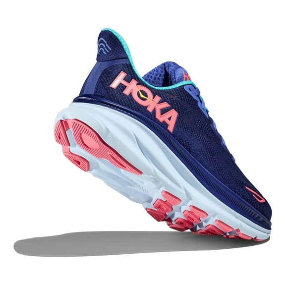 Chaussures HOKA Clifton 9 Bleu Foncé Lilas Rose Clair Femme 6 Chaussures HOKA Clifton 9 Bleu Foncé Lilas Rose Clair Femme – Image 4