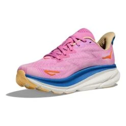 Chaussures HOKA Clifton 9 Rose Chewing-gum Bleu Foncé Orange Femme 10 Chaussures HOKA Clifton 9 Rose Chewing-gum Bleu Foncé Orange Femme -Hoka Boutique hk 1127896 csl 003
