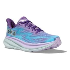 Chaussures HOKA Clifton 9 Bleu Clair Lilas Blanc Femme 13 Chaussures HOKA Clifton 9 Bleu Clair Lilas Blanc Femme -Hoka Boutique hk 1127896 cvp 006