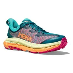 Chaussures HOKA Mafate Speed 4 Vert Turquoise Orange Fuchsia -Hoka Boutique hk 1129930 dlc 006