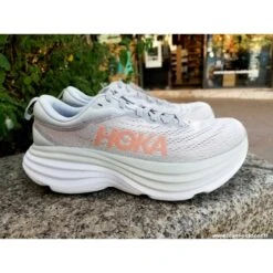HOKA Bondi 8 Femme Harbor Mist / Lunar Rock -Hoka Boutique hoka bondi 8 femme harbor mist lunar rock 2