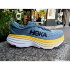 HOKA Bondi 8 Homme Goblin Blue / Moutain Spring -Hoka Boutique hoka bondi 8 homme goblin blue moutain spring 3