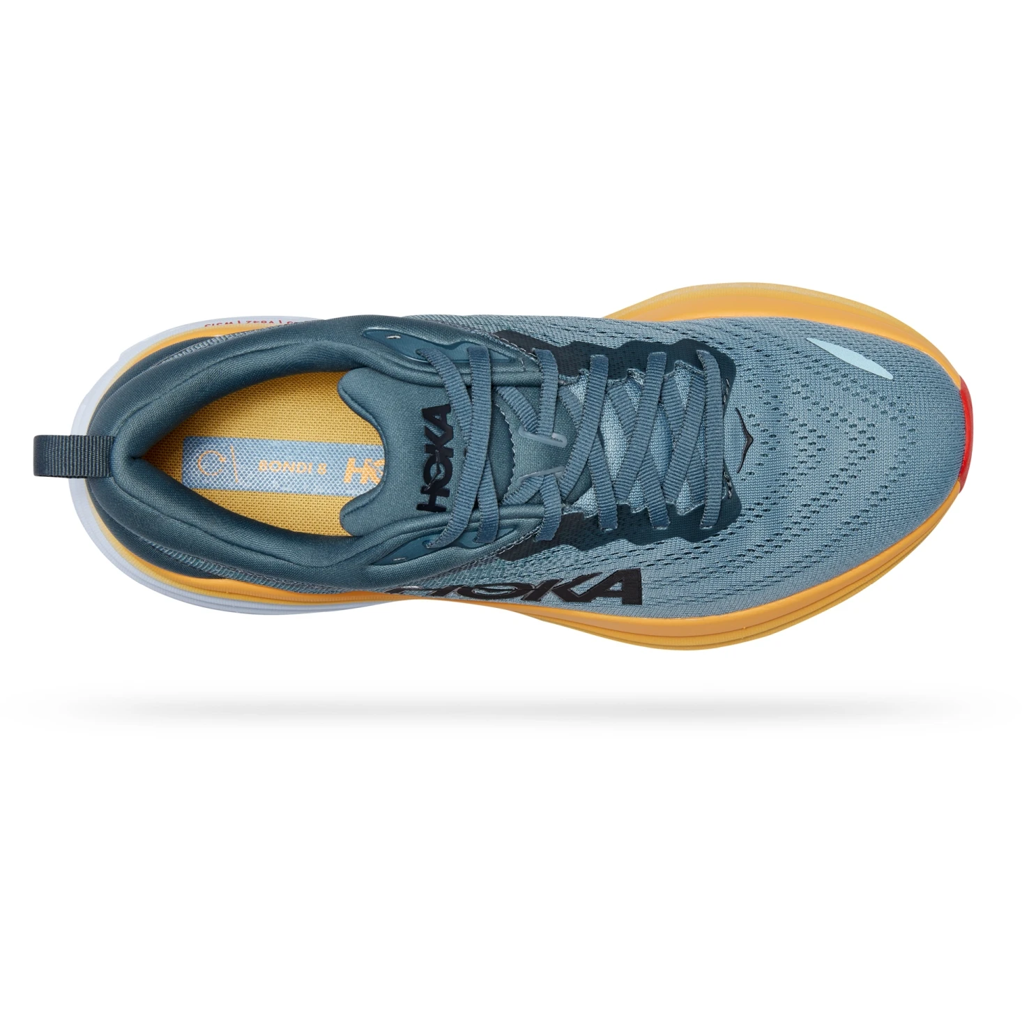 Hoka Chaussures Running Homme - Bondi 8 - Goblin Blue / Mountain Spring 7 Hoka Chaussures Running Homme - Bondi 8 - Goblin Blue / Mountain Spring – Image 5