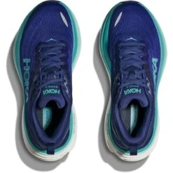Hoka Chaussures Running Femme - Bondi 8 - Bellwether Blue / Evening Sky -Hoka Boutique hoka bondi 8 womens running shoes bellwether blue evening sky 7 1502139