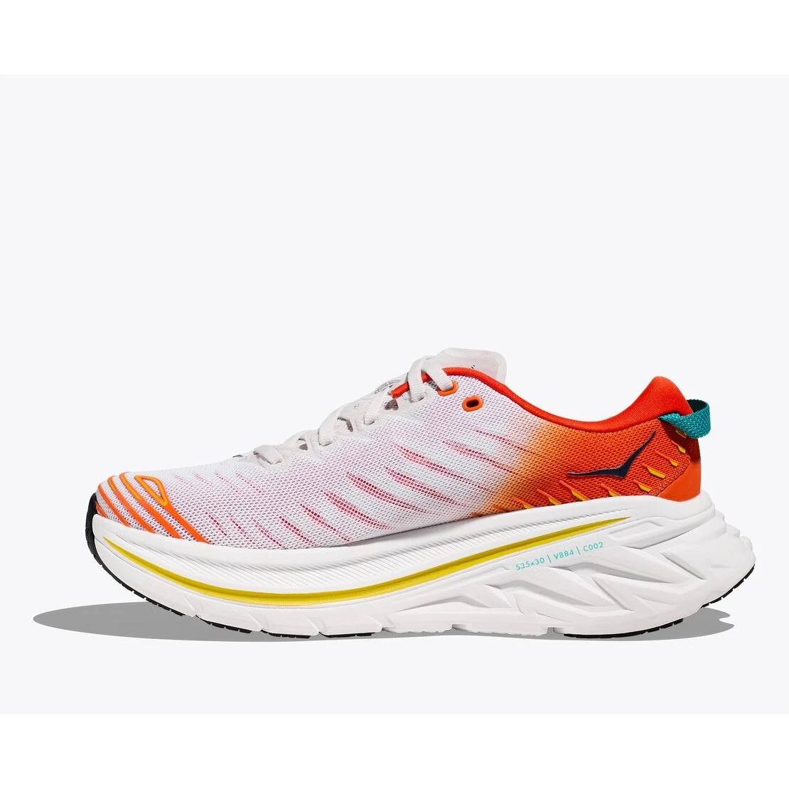 Hoka Chaussures Running - Bondi X - Blanc De Blanc / Flame 7 Hoka Chaussures Running - Bondi X - Blanc De Blanc / Flame – Image 5