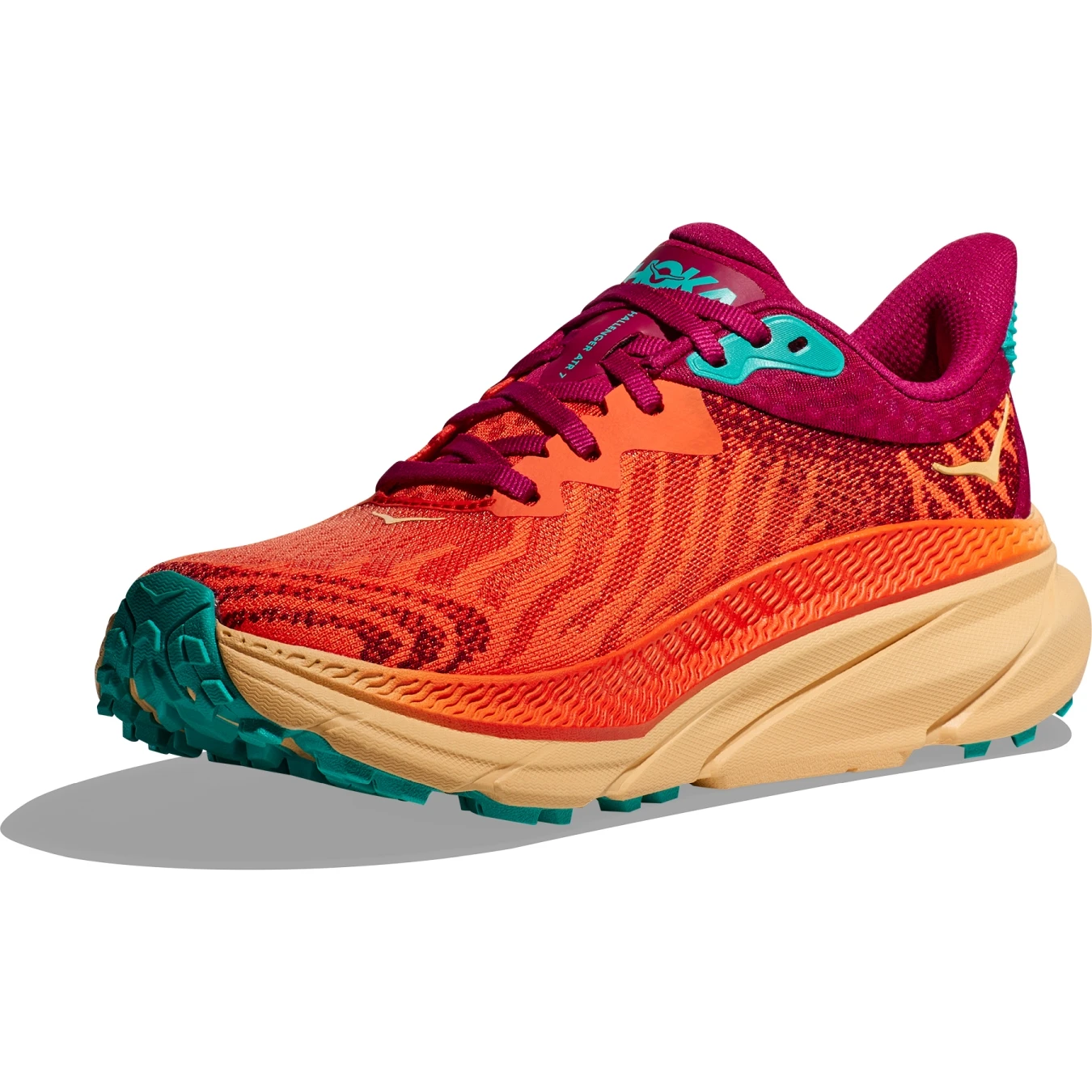 Hoka Chaussures Running Femme - Challenger 7 - Flame / Cherries Jubilee 5 Hoka Chaussures Running Femme - Challenger 7 - Flame / Cherries Jubilee – Image 3