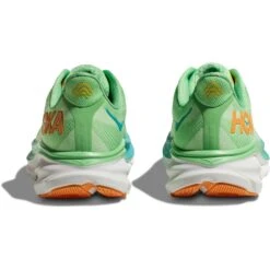 Hoka Chaussures Running Homme - Clifton 9 - Zest / Lime Glow -Hoka Boutique hoka clifton 9 running shoes zest lime glow 7 1502522