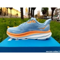HOKA Clifton 9 Wide Femme Airy Blue / Ice Water -Hoka Boutique hoka clifton 9 wide femme airy blue ice water 4