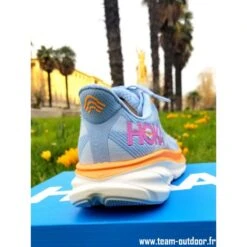 HOKA Clifton 9 Wide Femme Airy Blue / Ice Water -Hoka Boutique hoka clifton 9 wide femme airy blue ice water 6