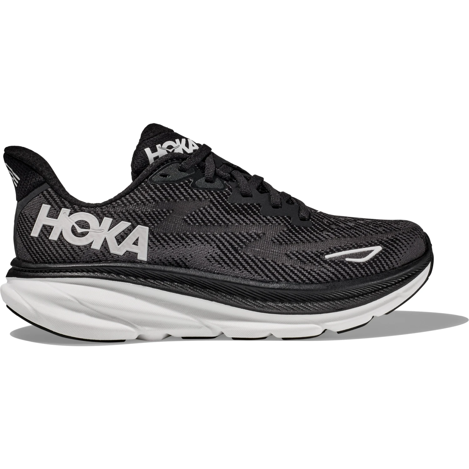 Hoka Chaussures Running Homme - Clifton 9 Wide - Noir / Blanc 4 Hoka Chaussures Running Homme - Clifton 9 Wide - Noir / Blanc – Image 2