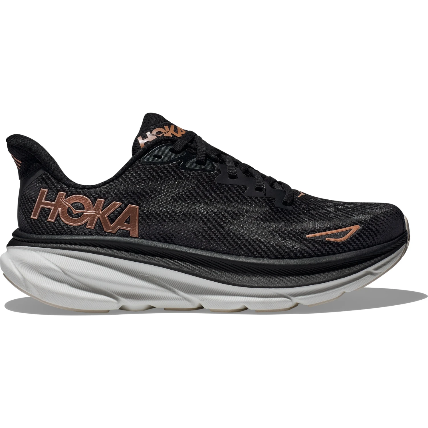 Hoka Chaussures Running Femme - Clifton 9 - Noir / Rose Gold 5 Hoka Chaussures Running Femme - Clifton 9 - Noir / Rose Gold – Image 3