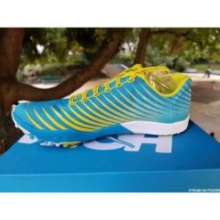 HOKA Evo XC Spike Homme Cyan / Citrus -Hoka Boutique hoka evo xc spike homme cyan citrus 3
