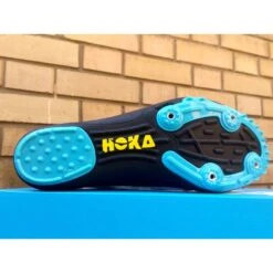 HOKA Pointes Rocket LD Homme Black / Cyan -Hoka Boutique hoka pointes rocket ld homme black cyan 5