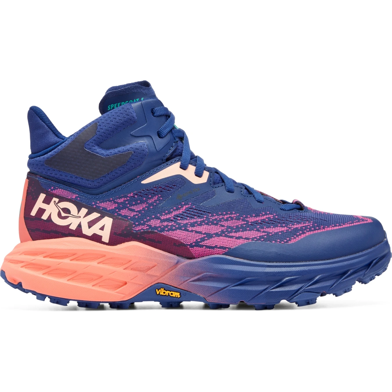Hoka Chaussures Running Femme - Speedgoat 5 Mid GTX - Bellwether Blue / Camellia 7 Hoka Chaussures Running Femme - Speedgoat 5 Mid GTX - Bellwether Blue / Camellia – Image 5