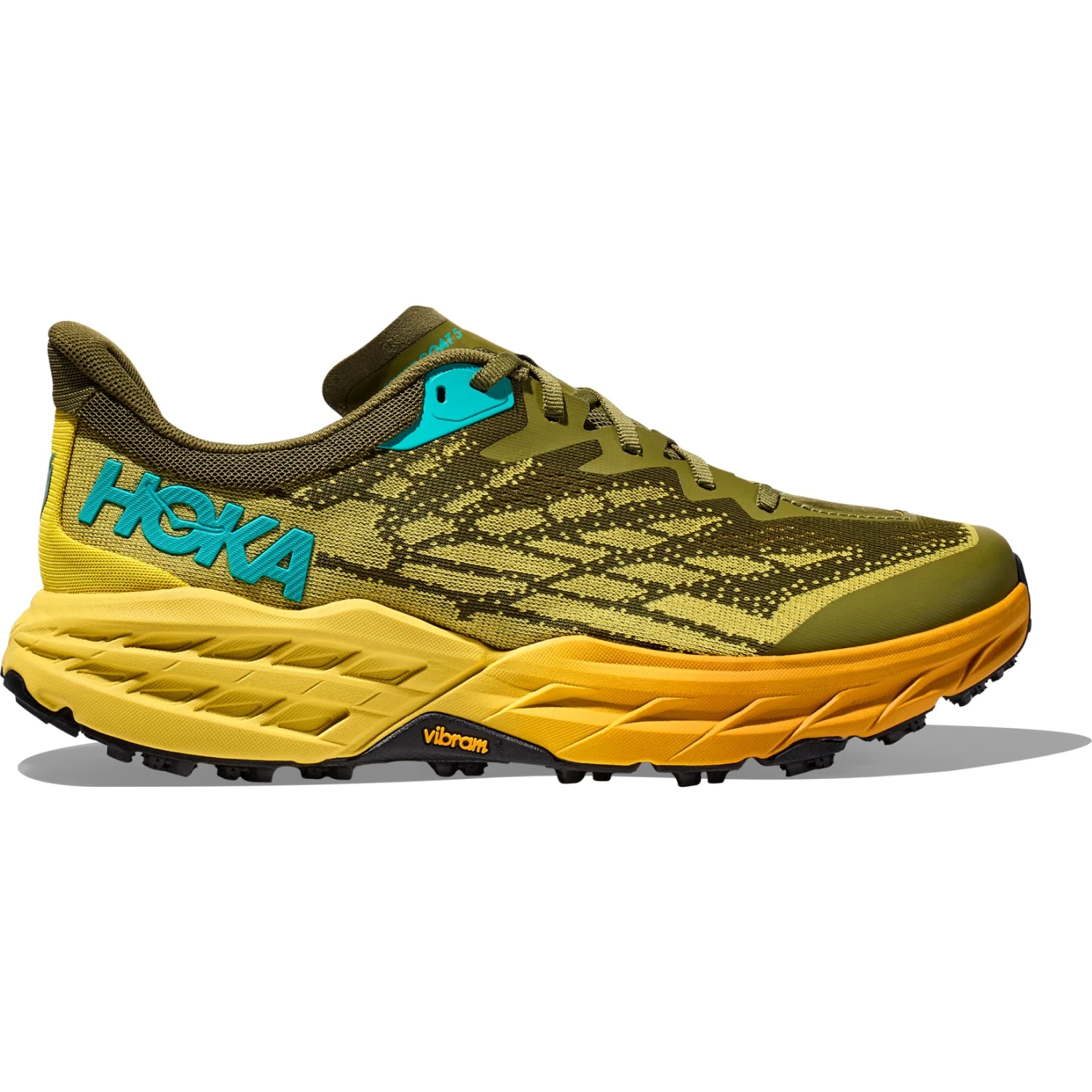 Hoka Chaussures Running Homme - Speedgoat 5 - Avocado / Passion Fruit 4 Hoka Chaussures Running Homme - Speedgoat 5 - Avocado / Passion Fruit – Image 2